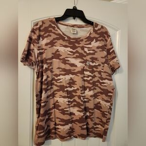 PINK camo tee